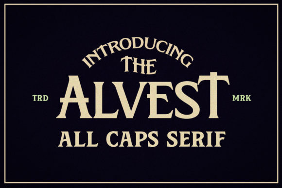 Alvest: A Vintage Serif Font for Bold Brand Campaigns