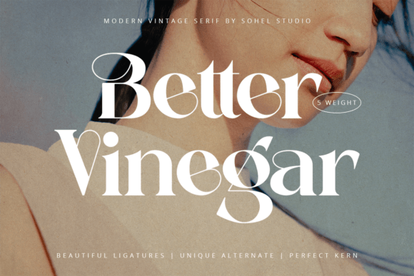 Better Vinegar: A Serif Font for Elegant Editorial Design