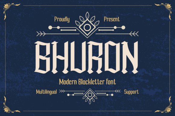 Bhuron Blackletter Font for Editorial Design
