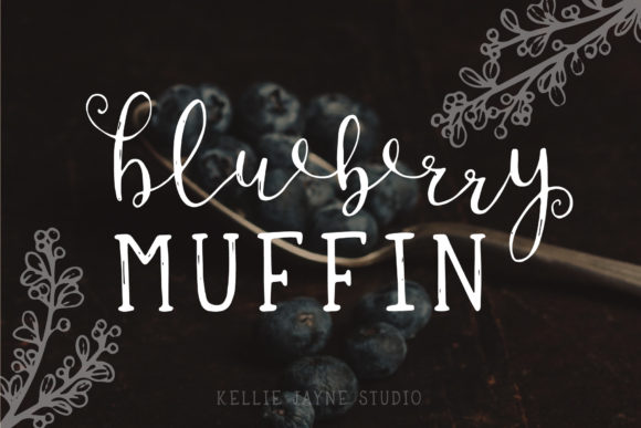 Blueberry Muffin: A Whimsical Font for Editorial Design