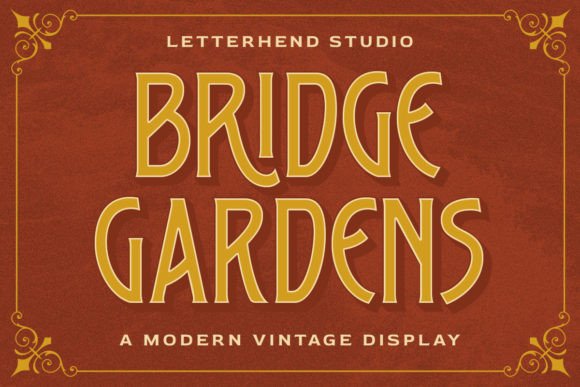 Bridge Gardens Font for a Polished Brand Look