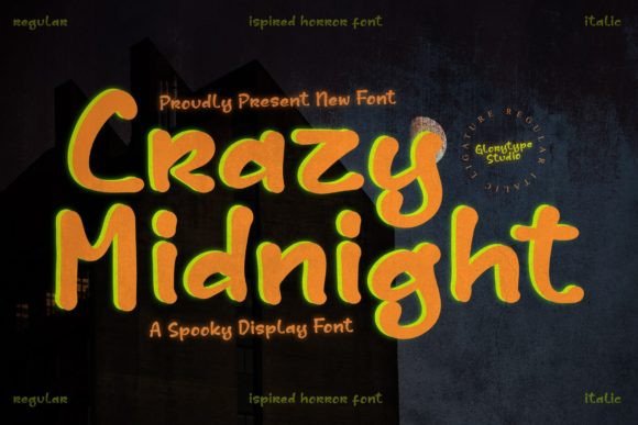 Crazy Midnight Font for a Spooky Brand Upgrade