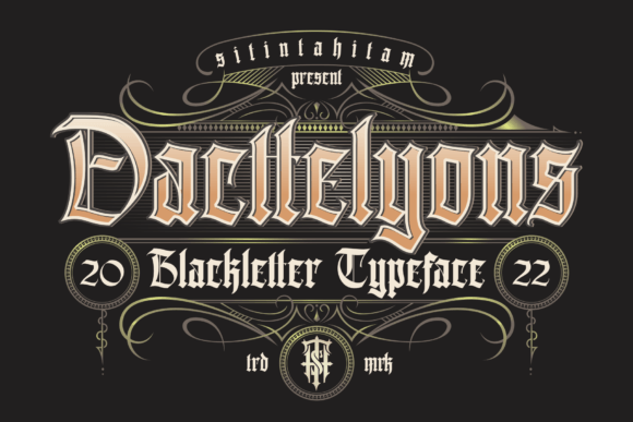 Dacttelyons: A Gothic-Inspired Font for Dark, Vintage Web Designs