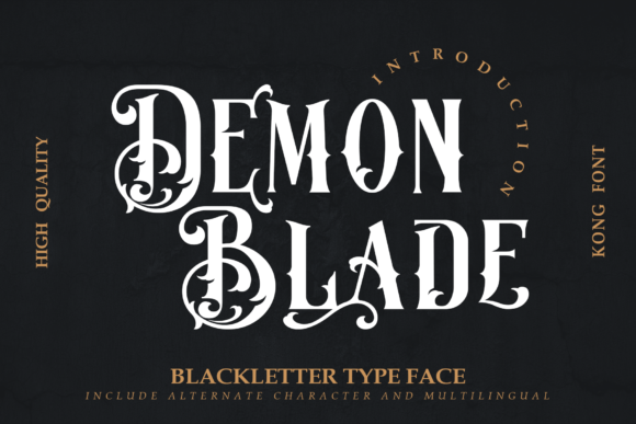 Demon Blade Font for Campaign Creatives
