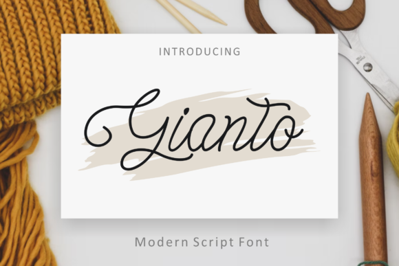 Gianto: A Vintage Script Font for Polished Branding