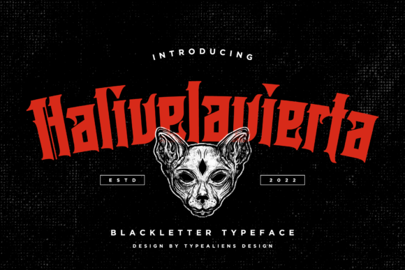 Halivelavierta: A Gothic-Inspired Font for Timeless Branding