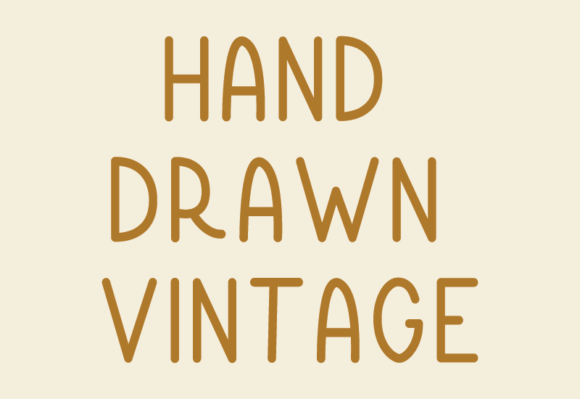 Hand Drawn Vintage Font for Branding and Design
