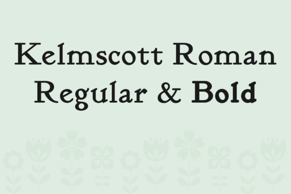Kelmscott Roman Font for Handmade Creations