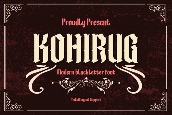 Kohirug Blackletter Font for Handmade Creations