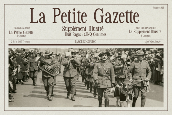 La Petite Gazette: A Serif Font That Elevates Branding