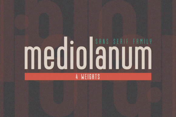 Mediolanum: A Vintage Sans Serif Font for Bold Campaigns