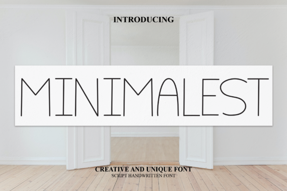 Minimalest: A Playful Handwritten Font for Modern Editorial Design
