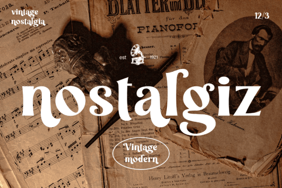 Nostalgiz – A Vintage Modern Font for Campaign Creatives