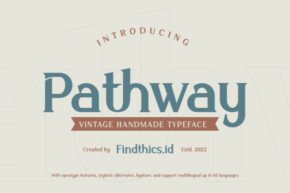 Pathway Serif Font for Editorial Design