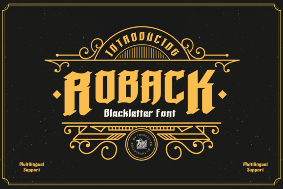 Roback: A Blackletter Font for Bold Branding