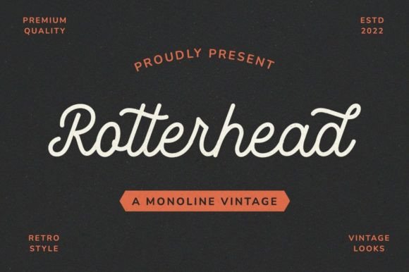 Rotterhead: A Script Font for Creative Projects