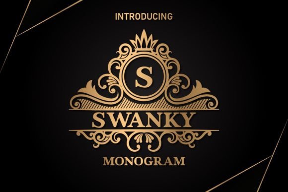 Swanky Monogram: A Luxurious Font for Editorial Design