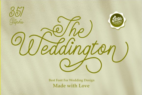 The Weddington: A Vintage Script Font for Handmade Creations