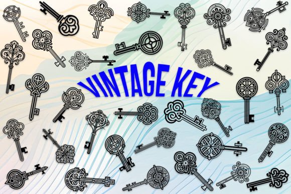 Vintage Key Font Review for Design Projects