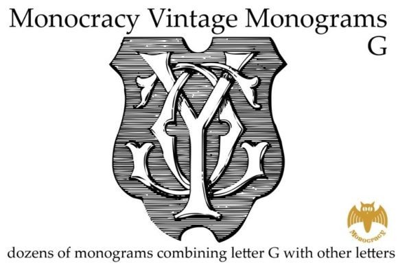 Vintage Monograms G: A Timeless Typeface for Handmade Creations