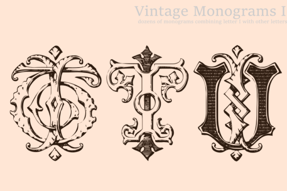 Vintage Monograms I: A Timeless Font for Branding