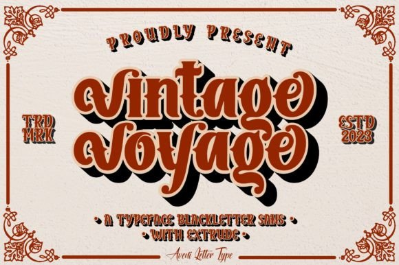 Vintage Voyage Font Review for Editorial Design