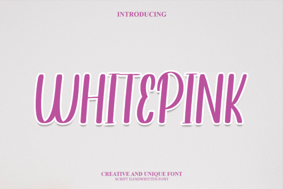 Whitepink: A Handwritten Font for Bold Digital Branding