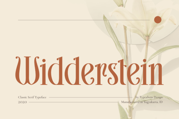 Widderstein Serif Font for Handmade Creations