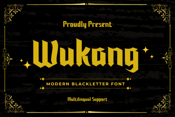 Wukang: A Modern Blackletter Font for Digital Creativity