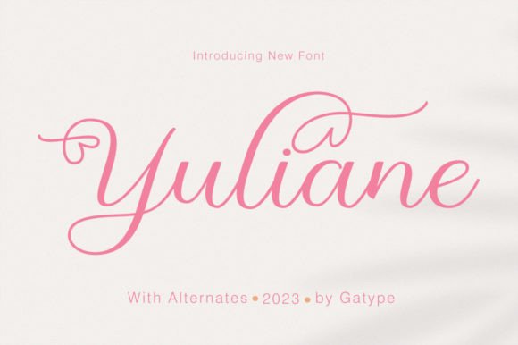 Yuliane: A Handwritten Script Font for Modern Web Design