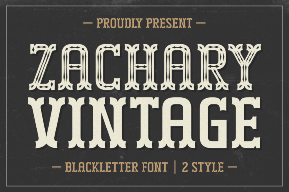Zachary Vintage: A Timeless Blackletter Font for Editorial Design