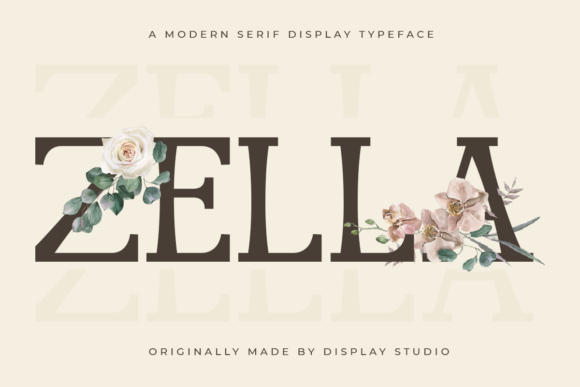 Zella Serif Font for Editorial Design